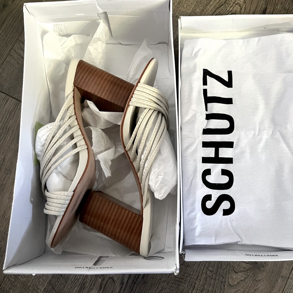 Schutz Evangeline Leather Sandals